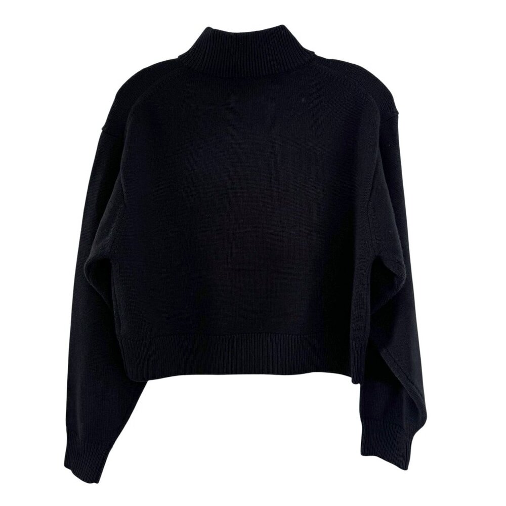 NWT ARITZIA Wilfred Free Merino Wool Harper Black Sweater - Picture 5 of 9